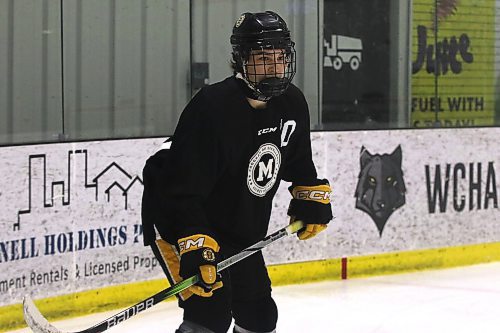 Mason Chubey  had 24 goals, 37 assists and 30 penalty minutes in 29 regular season games with the under-15 AAA Winnipeg Bruins Brown, and added four goals and four assists in just three games in the playoffs. (Perry Bergson/The Brandon Sun)
May 23, 2024