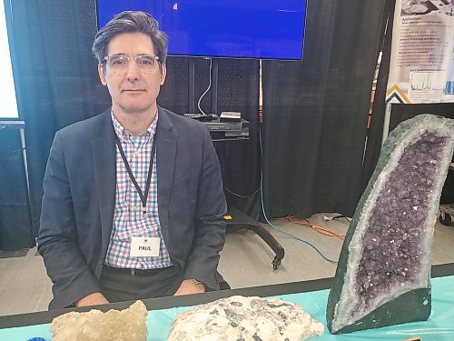 2024 Geoscience Conference local organizing committee chair Paul Alexandre says there are still vast regions in Manitoba that need more focus. (Abiola Odutola/The Brandon Sun)