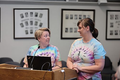 Sheri Connery and Jenn Watson of the Salamander Summer Music Festival said they're expecting the event to grow in attendance for its second year this year. It takes place from July 19 to 21 at Rideau Park. (Colin Slark/The Brandon Sun)