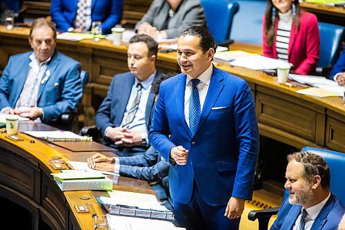 MIKAELA MACKENZIE / FREE PRESS

Premier Wab Kinew speaks during question period at the Manitoba Legislative Building on Wednesday, March 6, 2024. 


For Carol/Danielle story.