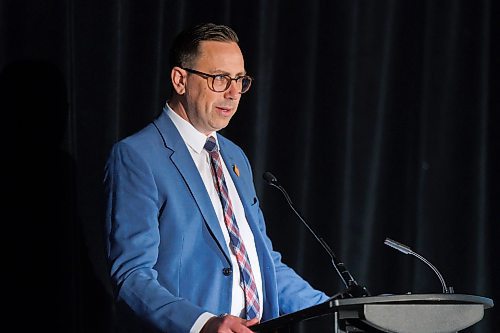 MIKE DEAL / FREE PRESS
Ryan Kuffner, President &amp; CEO at Economic Development Winnipeg during the start of the EDW&#x2019;s AGM, Thursday morning.
240523 - Thursday, May 23, 2024.