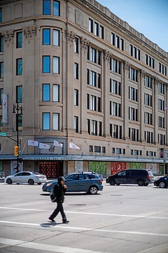 MIKE DEAL / FREE PRESS
The old Bay building at Portage Avenue and Memorial Boulevard.
The federal government is providing an additional $30 million to support the bold redevelopment of the former downtown Hudson&#x2019;s Bay Co. into a housing and cultural hub for Indigenous people.
240523 - Thursday, May 23, 2024.