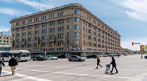 MIKE DEAL / FREE PRESS
The old Bay building at Portage Avenue and Memorial Boulevard.
The federal government is providing an additional $30 million to support the bold redevelopment of the former downtown Hudson&#x2019;s Bay Co. into a housing and cultural hub for Indigenous people.
240523 - Thursday, May 23, 2024.