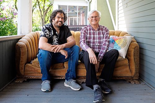 MIKE DEAL / FREE PRESS
George Toles (right) is the director and Kevin Ramberran (left) is the co-producer and co-star of the 28th Minute&#x2019;s upcoming production of playwright Annie Baker&#x2019;s The Antipodes, running May 29-June 2.
240523 - Thursday, May 23, 2024.