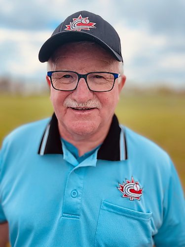 When he's not umping in the South West Baseball League, 69-year-old Neil Franklin spends his free time in retirement coaching fast pitch with his grand-kids. Years earlier, it was his daughter who had dad coaching her fast pitch teams. Franklin will continue having fun umping and coaching until his body tells him he's no longer able to have fun on a diamond. (Jules Xavier/The Brandon Sun)