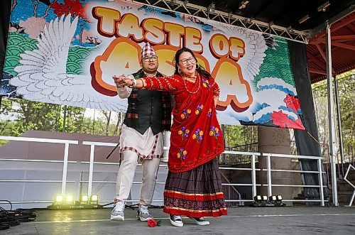 JOHN WOODS / FREE PRESS
U of MB Nepali cultural group performs a traditional song and dance during Taste of Asia at the Forks Sunday, May 26, 2024. 

Reporter: standup