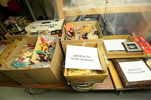 Mike Sudoma/Free Press
Boxed artifacts form various donors wait to be sorted
May 24, 2024