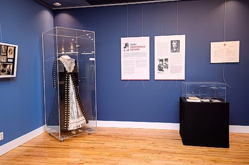 Mike Sudoma/Free Press
An exhibit dedicated to Mary Adamowska Panaro sits on display near the entrance of the Ogniwo Polish Museum Saturday afternoon
May 24, 2024