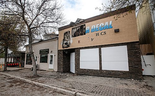 JOHN WOODS / FREE PRESS
A fire on Stonewall&#x2019;s Main Street has destroyed a business and apartments Monday, May 27, 2024. 

Reporter: ?