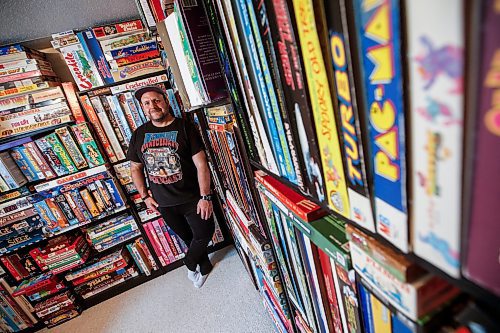 JOHN WOODS / FREE PRESS
Matthew Bencharski&#x2019;s game collection, which consists of games from the 60&#x2019;s and on, is photographed in his basement Monday, May 27, 2024. 

Reporter: dave