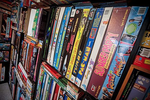 JOHN WOODS / FREE PRESS
Matthew Bencharski&#x2019;s game collection, which consists of games from the 60&#x2019;s and on, is photographed in his basement Monday, May 27, 2024. 

Reporter: dave