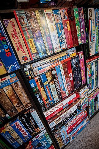 JOHN WOODS / FREE PRESS
Matthew Bencharski&#x2019;s game collection, which consists of games from the 60&#x2019;s and on, is photographed in his basement Monday, May 27, 2024. 

Reporter: dave