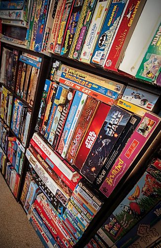 JOHN WOODS / FREE PRESS
Matthew Bencharski&#x2019;s game collection, which consists of games from the 60&#x2019;s and on, is photographed in his basement Monday, May 27, 2024. 

Reporter: dave