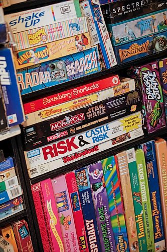 JOHN WOODS / FREE PRESS
Matthew Bencharski&#x2019;s game collection, which consists of games from the 60&#x2019;s and on, is photographed in his basement Monday, May 27, 2024. 

Reporter: dave