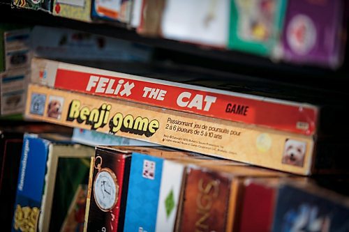 JOHN WOODS / FREE PRESS
Matthew Bencharski&#x2019;s game collection, which consists of games from the 60&#x2019;s and on, is photographed in his basement Monday, May 27, 2024. 

Reporter: dave