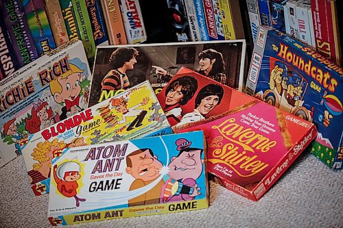 JOHN WOODS / FREE PRESS
Matthew Bencharski&#x2019;s game collection, which consists of games from the 60&#x2019;s and on, is photographed in his basement Monday, May 27, 2024. 

Reporter: dave