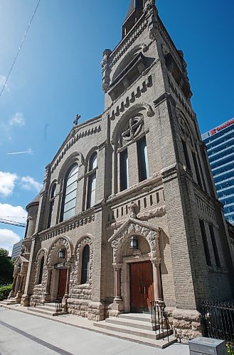 JOHN WOODS / FREE PRESS
St Mary&#x2019;s cathedral in downtown Winnipeg Tuesday, May 28, 2024. Allegedly downtown churches are facing security challenges.

Reporter: john