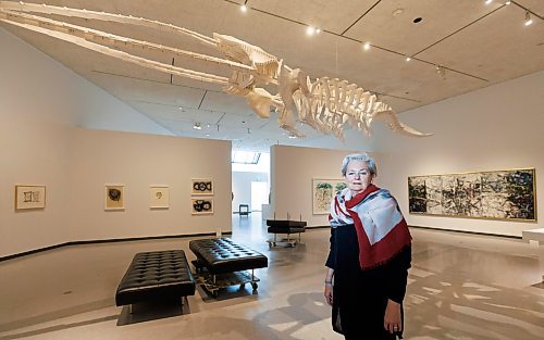 MIKE DEAL / FREE PRESS
Curator Sylvie Lacerte at WAG-Qaumajuq where a new exhibit is being installed, Riopelle: Crossroads in Time. The exhibit is part of the the centennial celebration of Riopelle&#x2019;s birth and many of his acclaimed works will be on display alongside creations rarely or never seen before, including sculptures, prints, collages, and figurative drawings.
Riopelle&#x2019;s influence with other artists will be on display as well, selected works by artists &#x2013; both his contemporaries and some working today &#x2013; who represent a broad range of cultural and aesthetic perspectives.
See Jen Zoratti story
240528 - Tuesday, May 28, 2024.