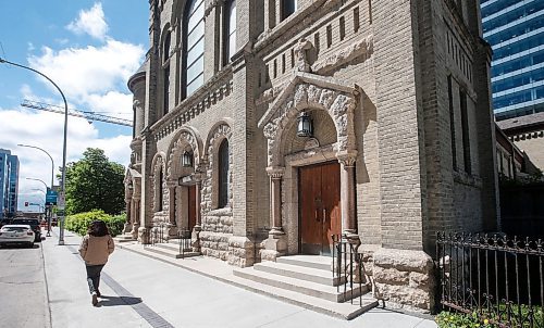 JOHN WOODS / FREE PRESS
St Mary&#x573; cathedral in downtown Winnipeg Tuesday, May 28, 2024. Allegedly downtown churches are facing security challenges.

Reporter: john