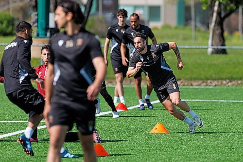 MIKE DEAL / FREE PRESS
Valour FC Jordan Swibel (9) during practice at the Ralph Cantafio Soccer Complex Wednesday.
240529 - Wednesday, May 29, 2024.