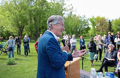 Ruth Bonneville / Free Press

LOCAL - Little Forks presser 

Gary Doer -- Former Manitoba Premier who helped spearhead the Forks development, speaks to guests at the project launch of  Little Forks at Point Douglas Park (next to the Louise Bridge), Wednesday. The event was hosted by  Terry MacLeod &#x420;Principal, MacLeod Community Media.

Other Speakers: 
Sel Burrows -- The Point Powerline coordinator
Jean Trottier -- Associate Professor, Department of Landscape Architecture, University of Manitoba

See story 

May 29th, 2024
