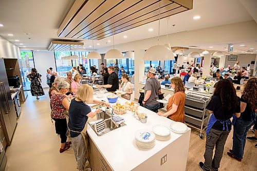 Mike Sudoma/Free Press
Guests who attended 40th Anniversary Celebration at Ronald McDonald House get treated to a lunch courtesy of Tortuga&#x2019;s Smokehouse Thursday afternoon
May 30, 2024