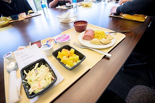 Mike Sudoma/Free Press
A sample of a typical perogie meal that would be served to WRHA patients
May 15, 2024