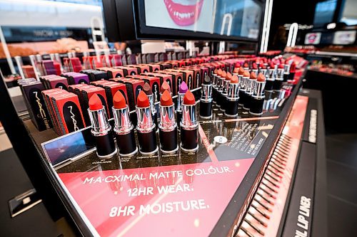 Mike Sudoma/Free Press
A row of lipsticks on display at MAC Cosmetics new store on the 2nd level of Polo Park Shopping Centre Friday morning
May 31, 2024