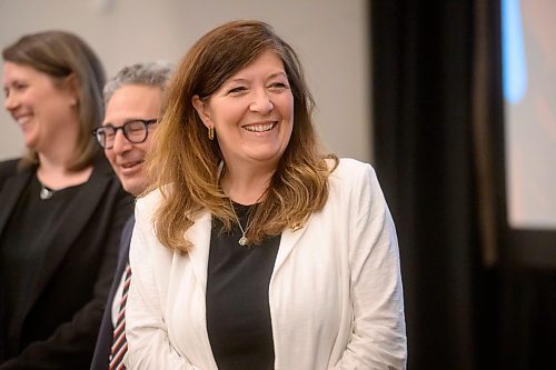 Mike Sudoma/Free Press
Hockey Canada President and CEO Katherine Henderson is introduced to the podium during a press conference Friday afternoon at the Delta Hotel Winnipeg.
May 31, 2024