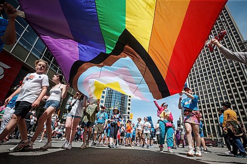 JOHN WOODS / FREE PRESS
People attend Pride parade in Winnipeg Sunday, June 2, 2024. 

Reporter: tyler