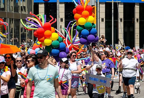 JOHN WOODS / FREE PRESS
People attend Pride parade in Winnipeg Sunday, June 2, 2024. 

Reporter: tyler