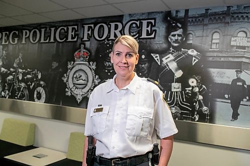 BROOK JONES / FREE PRESS
Winnipeg Police Service Criminal Investigations Bureau Insp. Jennifer McKinnon is pictured inside the WPS headquarters in downtown Winnipeg, Man., Saturday, June 1, 2024.