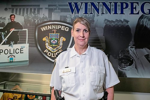 BROOK JONES / FREE PRESS
Winnipeg Police Service Criminal Investigations Bureau Insp. Jennifer McKinnon is pictured inside the WPS headquarters in downtown Winnipeg, Man., Saturday, June 1, 2024.