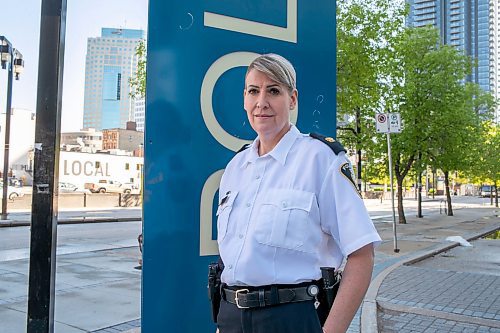 BROOK JONES / FREE PRESS
Winnipeg Police Service Criminal Investigations Bureau Insp. Jennifer McKinnon is pictured outside the WPS headquarters in downtown Winnipeg, Man., Saturday, June 1, 2024.