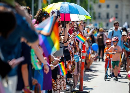 JOHN WOODS / FREE PRESS
People attend Pride parade in Winnipeg Sunday, June 2, 2024. 

Reporter: tyler