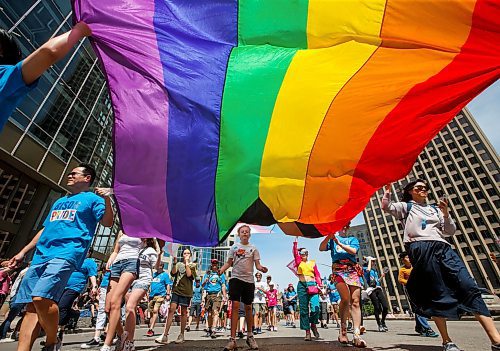 JOHN WOODS / FREE PRESS
People attend Pride parade in Winnipeg Sunday, June 2, 2024. 

Reporter: tyler