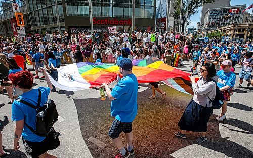 JOHN WOODS / FREE PRESS
People attend Pride parade in Winnipeg Sunday, June 2, 2024. 

Reporter: tyler