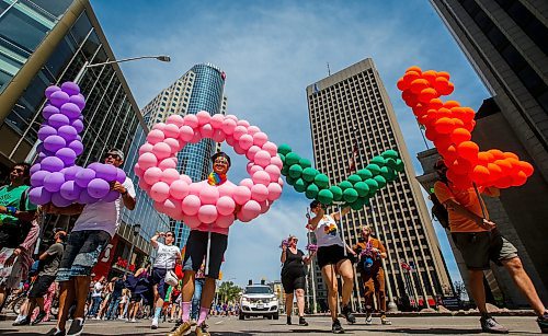 JOHN WOODS / FREE PRESS
People attend Pride parade in Winnipeg Sunday, June 2, 2024. 

Reporter: tyler