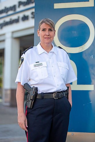 BROOK JONES / FREE PRESS
Winnipeg Police Service Criminal Investigations Bureau Insp. Jennifer McKinnon is pictured outside the WPS headquarters in downtown Winnipeg, Man., Saturday, June 1, 2024.