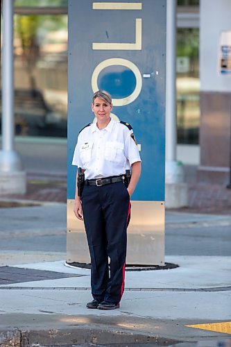 BROOK JONES / FREE PRESS
Winnipeg Police Service Criminal Investigations Bureau Insp. Jennifer McKinnon is pictured outside the WPS headquarters in downtown Winnipeg, Man., Saturday, June 1, 2024.