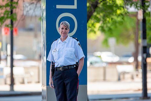 BROOK JONES / FREE PRESS
Winnipeg Police Service Criminal Investigations Bureau Insp. Jennifer McKinnon is pictured outside the WPS headquarters in downtown Winnipeg, Man., Saturday, June 1, 2024.