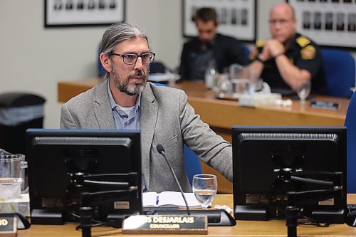 Coun. Kris Desjarlais (Ward 2) said at Monday's Brandon City Council meeting that he was worried deferring downtown sidewalk repairs would lead to them being delayed for multiple years after city administration said bids for the project had come in over budget. Ultimately, council voted to increase spending to get the project done in 2024. (Colin Slark/The Brandon Sun)