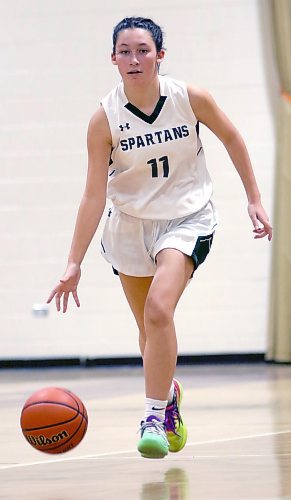 Tyra Lasuik was named Neelin Spartans varsity girls' female athlete of the year Tuesday night. (Tim Smith/The Brandon Sun)