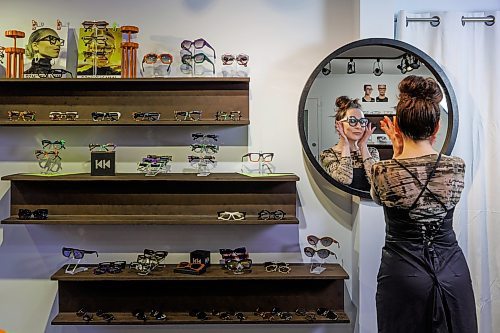 MIKE DEAL / FREE PRESS
Kim Rosner, owner of kimrosner an eyewear store she says sells some brands not found elsewhere in Canada. The store located at 485 Academy Road blends art and eyewear.
See Gabrielle Piche story
240604 - Tuesday, June 04, 2024.