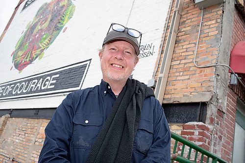 BROOK JONES / FREE PRESS
The Social Enterprise Centre which was founded in 2012 celebrated the 100th anniversary of the building that houses the organization in Winnipeg, Man., Tuesday, June 4, 2024. The former Canadian Pacific Railway Post Office Postal Station A building at 765 Main St. was built in 1924. Pictured: Lucas Stewart is a co-founder of SEC and a former executive director of Purpose Construction.