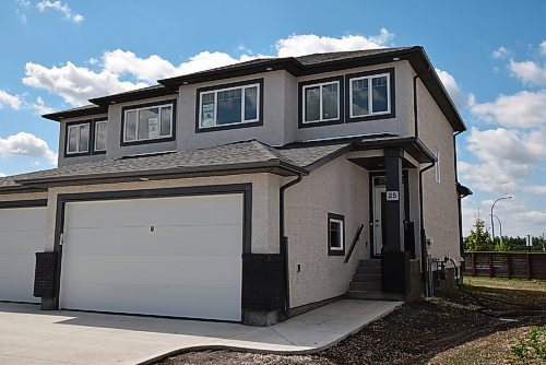 Todd Lewys / Free Press
The Onyx, a new single-attached, two-storey model designed by A & S Homes, offers young families a brand new home for under $420,000.