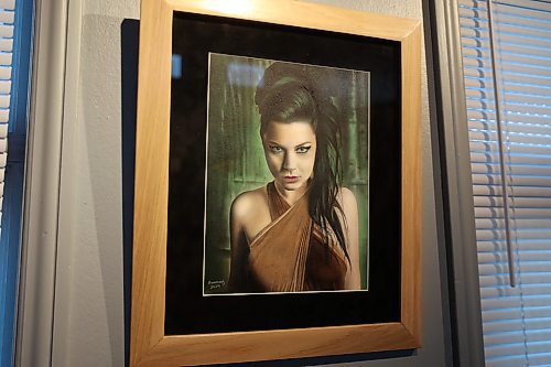 "Amy Lee," lead singer of Evanescence, is one of Mummery's more recent works displayed at ArtsForward. (Charlotte McConkey/The Brandon Sun)