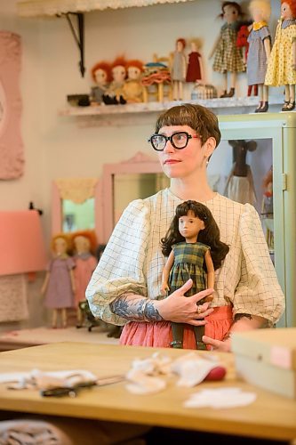 Mike Sudoma/Free Press
Creator Melanie Wesley her childhood doll named Mary-Anne in her workshop Wednesday morning. Wesley has has Mary-Ann in her collection for 40 years and counting
June 5, 2024
