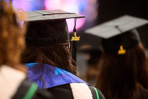 Mike Sudoma/Free Press
A 2024 pendant hangs from a graduation cap at the University of Manitoba 2024 Convocation Ceremony held at the Max Bell centre at the University of Manitoba Thursday afternoon
June 6, 2024