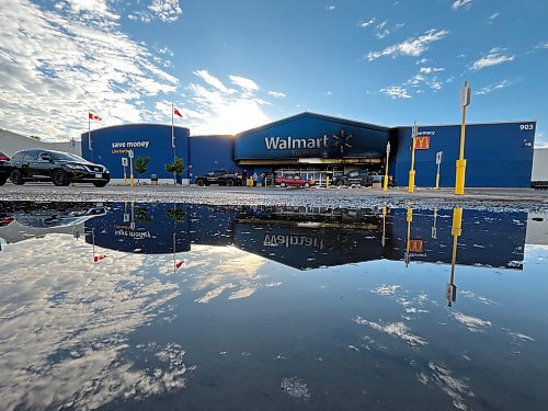 An early-morning fire on Friday that appears to have been set, forced the closure of Walmart on Friday while police continued to investigate and the store begins cleaning up. (Matt Goerzen/The Brandon Sun)